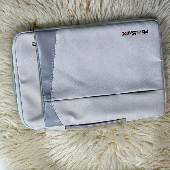 White Tablet Sleeve with Handle and Storage by - Picture 4 of 12